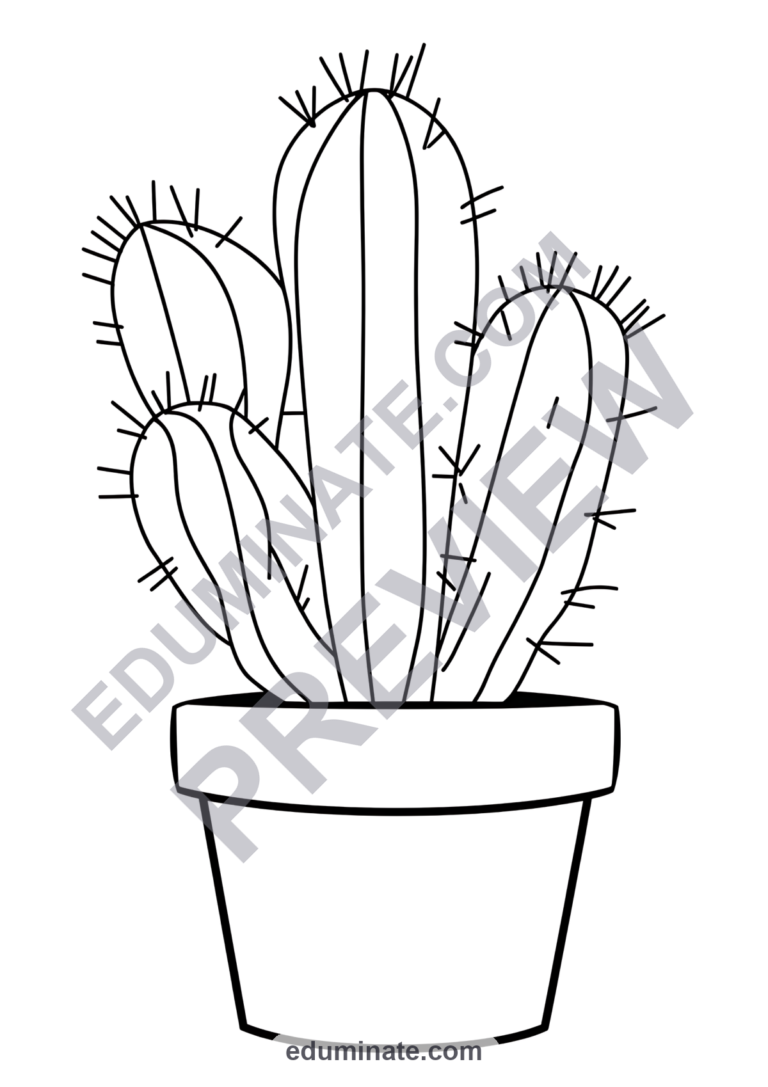 Plant Coloring Sheets 100 Botanical Tropical Foliage Art Activity Worksheets sample page 4