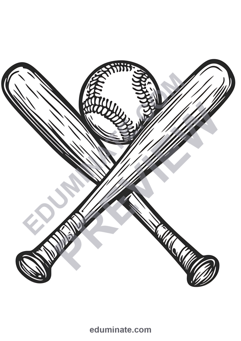 Printable Sports Coloring Pages Team Games and PE Activity Pack for Kids Fun sample page 5