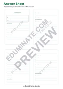 Kindergarten CVC Worksheets – Reading Passages with Questions and Answer Key page 5