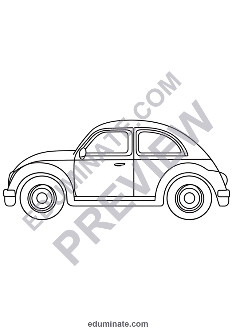 Printable Transportation Coloring Pages Mega Fleet Activity Pack for Kids sample page 5