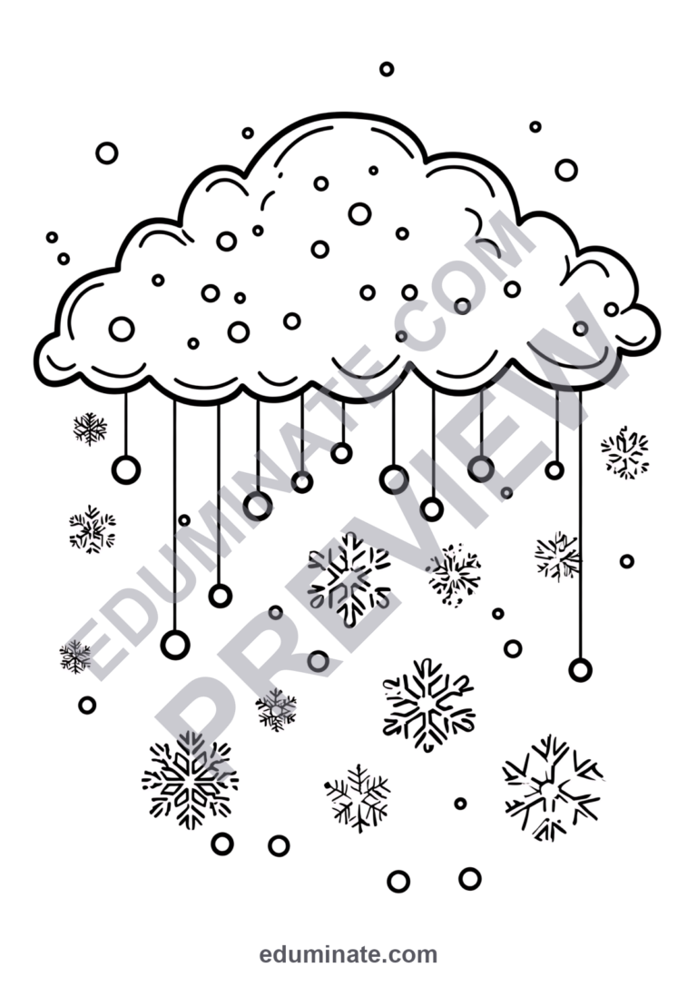 Weather Seasons Coloring Pages Annual Climate Cycle Activity Pack for Kids sample page 5
