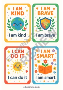 Positive Affirmation Cards | Printable Affirmation Cards for Kids | 30 Pages page 5
