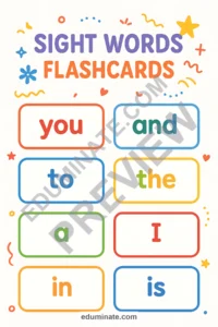 Sight Words Flashcards | Printable Sight Word Cards for Kindergarten | 68 Pages page 5