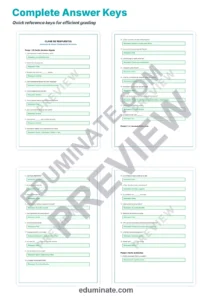 Spanish Summer Worksheets – Reading Passages with Questions and Answer Key page 5