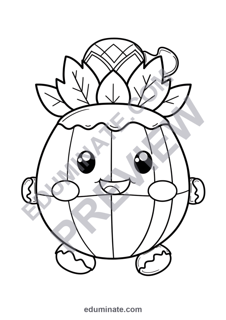 Fall Acorn Coloring Pages for Kids | Autumn Nature Set | Cute Printable Art sample page 5