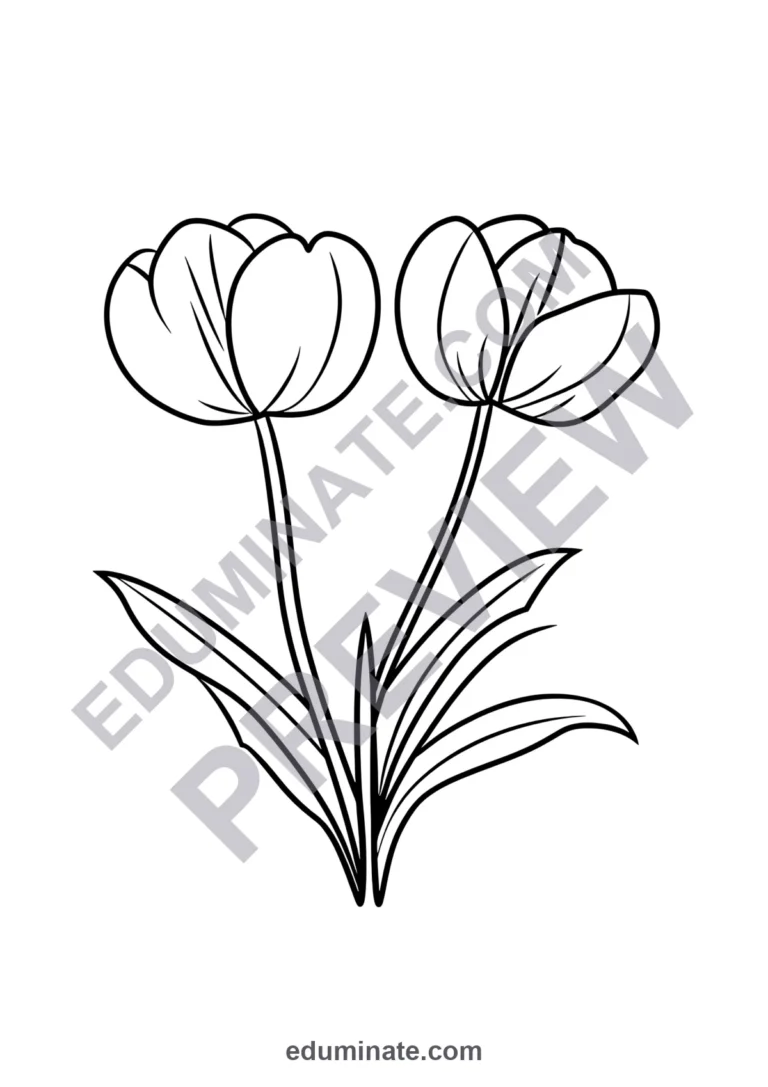 Spring Flower Color Printables 27 Easy Spring Time Coloring Pages for Creative Kids Art