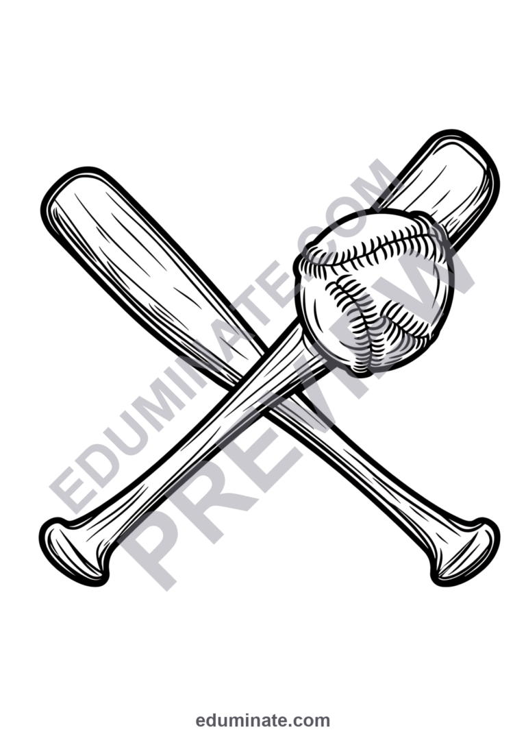 Sports Balls Coloring Pages 80 Athletic Football Soccer Baseball Art Sheets sample page 6