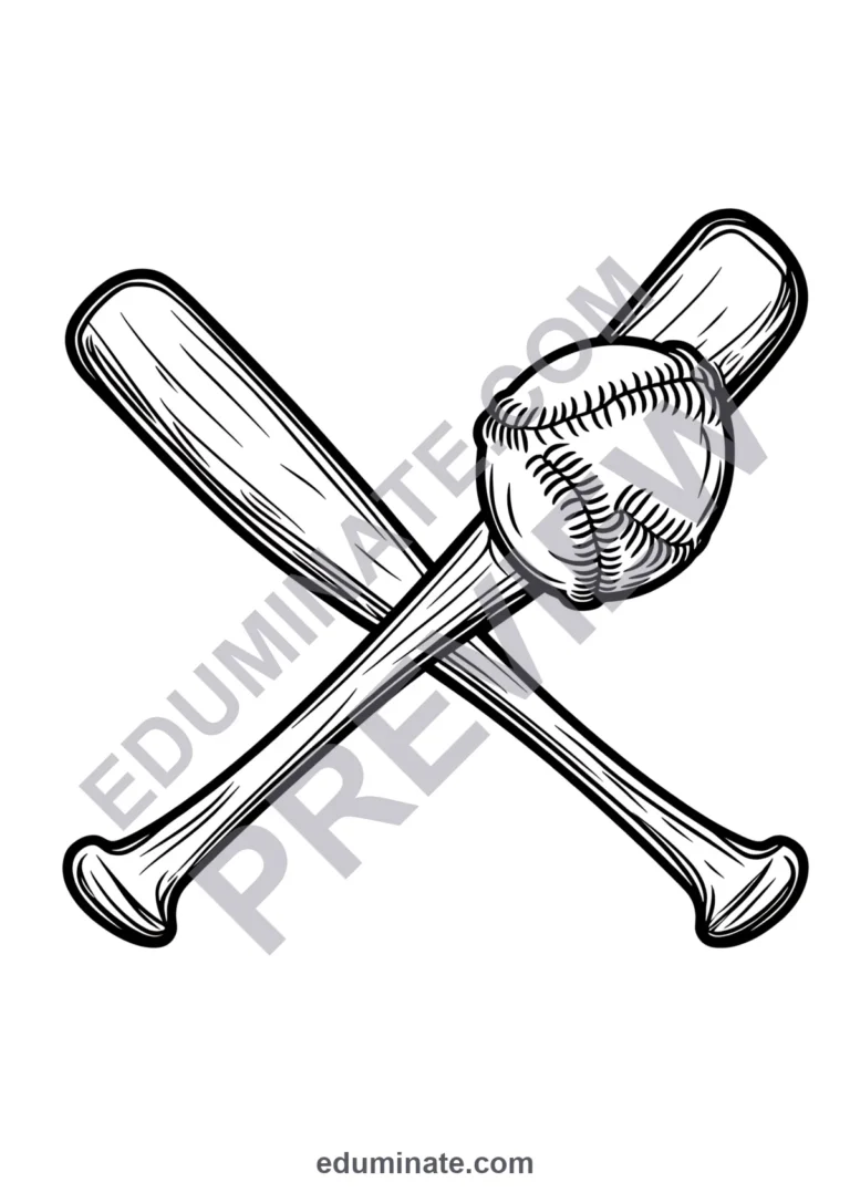 Sports Balls Coloring Pages 80 Athletic Football Soccer Baseball Art Sheets sample page 6