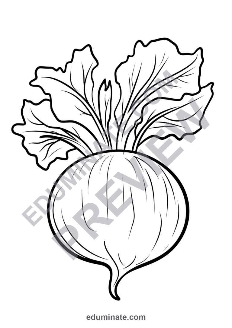 Fruits and Veggies Coloring Pages Healthy Food Art 100 Printable Worksheets sample page 6