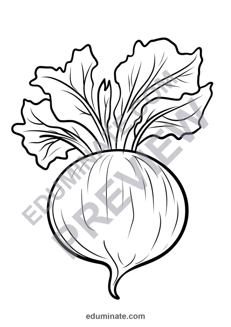 Fruits and Veggies Coloring Pages 100 Easy Food Sheets