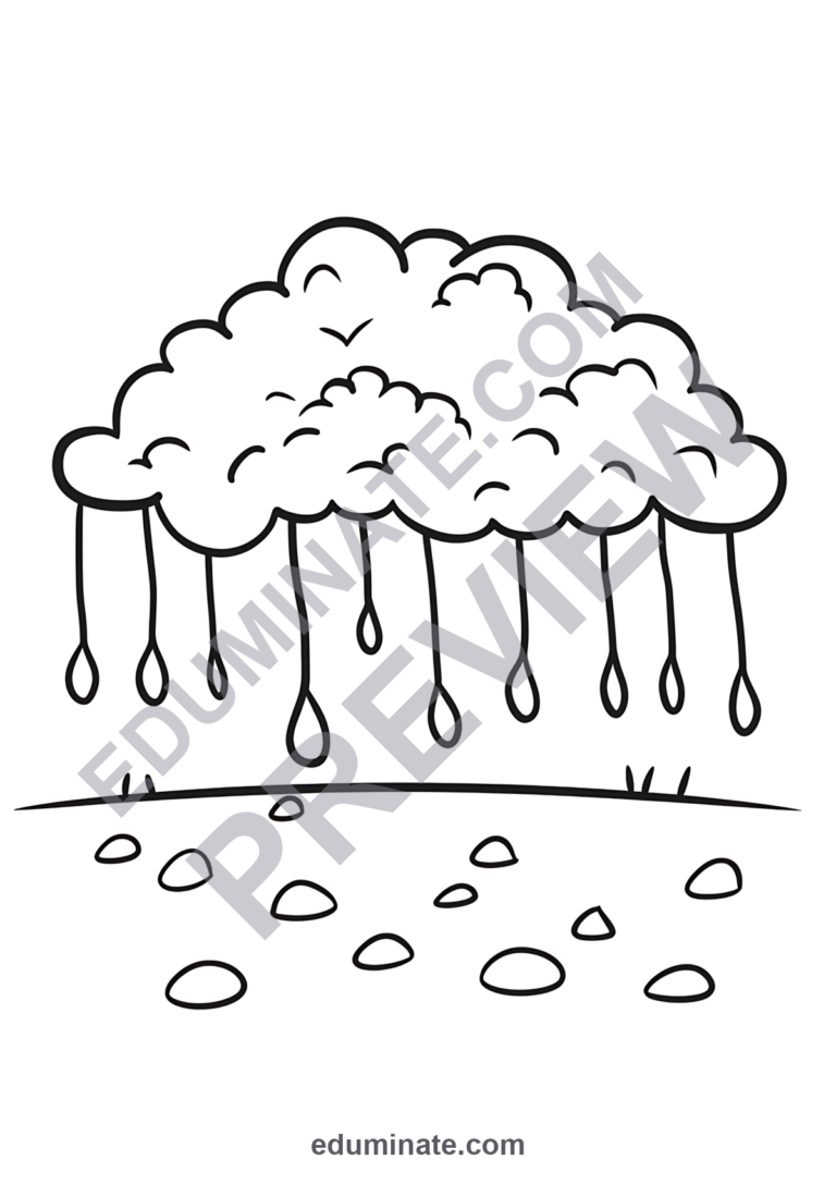 Printable Weather Coloring Pages Daily Forecast Activity Pack for Kids Fun sample page 6