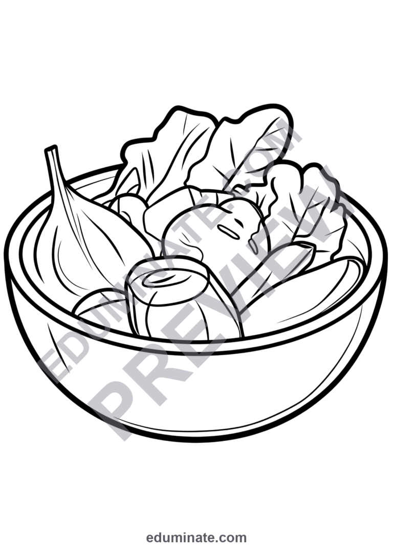 Food Coloring Pages Delicious Snacks Burgers Cake Activity Sheets for Kids sample page 6