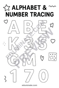 Alphabet and Number Posters | Printable Alphabet Posters Tracing Anchor Charts page 6