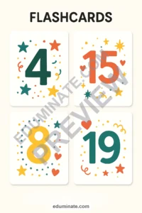 Number Flashcards 1-20 | Number Recognition Cards for Preschool | 66 Pages page 6