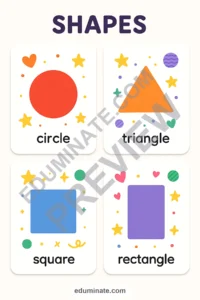 Shapes Flashcards | Printable Shape Cards for Preschool and Pre-K | 71 Pages page 6