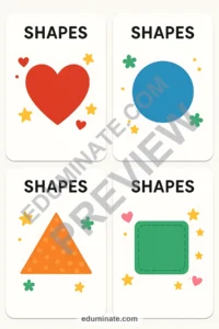 Printable Shapes Flashcards | Shape Cards for Preschool and Pre-K | 38 Pages page 6