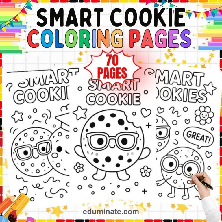 Growth Mindset Coloring Sheets Bundle | Affirmations, Quotes and Smart Cookie Sheets cover 4