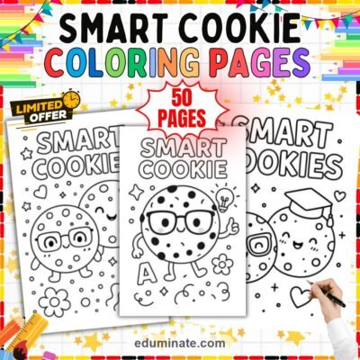 Smart Cookie Coloring Sheets Positive Praise Mindset Activity Sheets for Kids — resource cover
