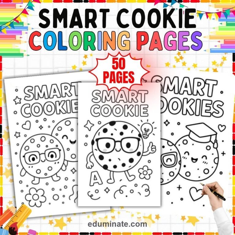 Growth Mindset Coloring Sheets Bundle | Affirmations, Quotes and Smart Cookie Sheets cover 5