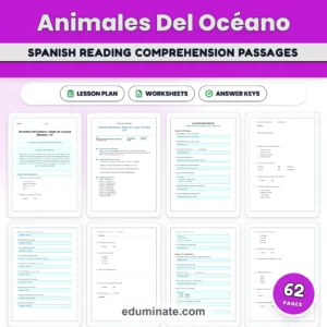 Spanish Worksheets Bundle | Spanish Reading Passages With Questions page 4