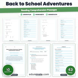 2nd Grade Worksheets Bundle | Reading, Grammar and Math Packs page 6