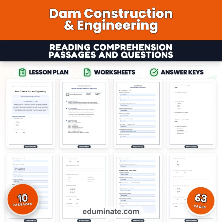Renewable Energy Reading Comprehension Bundle | Solar, Wind and Geothermal Energy Passages cover 8