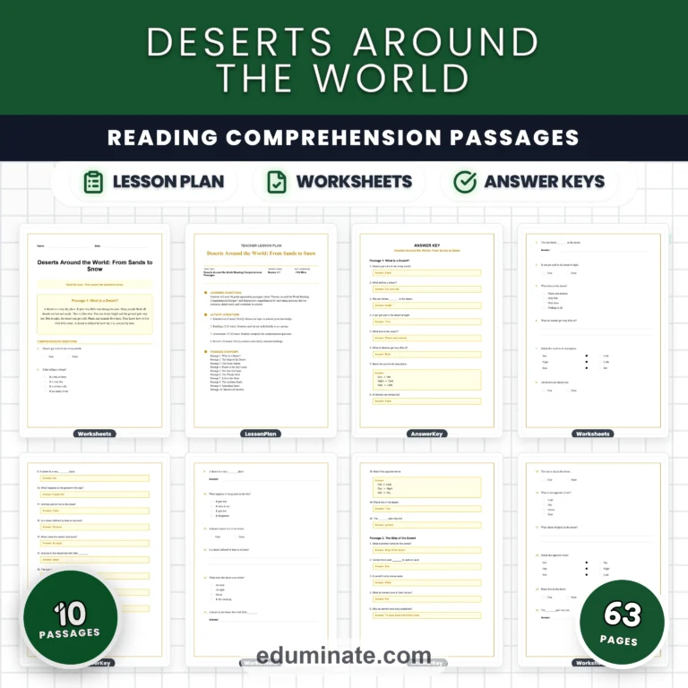 Earth Science Worksheets Bundle | Volcanoes, Earthquakes, Rivers and Rocks cover 6