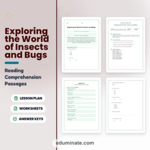 Insects Reading Comprehension Bundle | Bees, Ants, Butterflies and Spiders page 6
