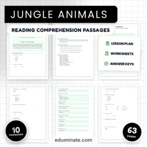 Animal Worksheets Bundle | Habitats, Bats, Camels, Rainforest and Endangered Animals page 8