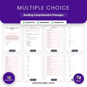 4th Grade Worksheets Bundle | Reading Comprehension and Grammar Packs page 6