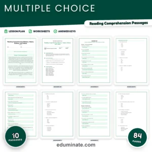 4th Grade Worksheets Bundle | Reading Comprehension and Grammar Packs page 1
