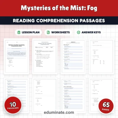 Mysteries of the Mist Fog Reading Comprehension Passages and Questions 2-6 — resource cover