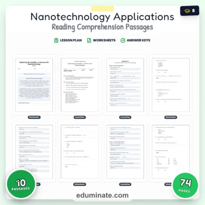 Nanotechnology Reading Comprehension Passages And Questions Printable Pack — resource cover