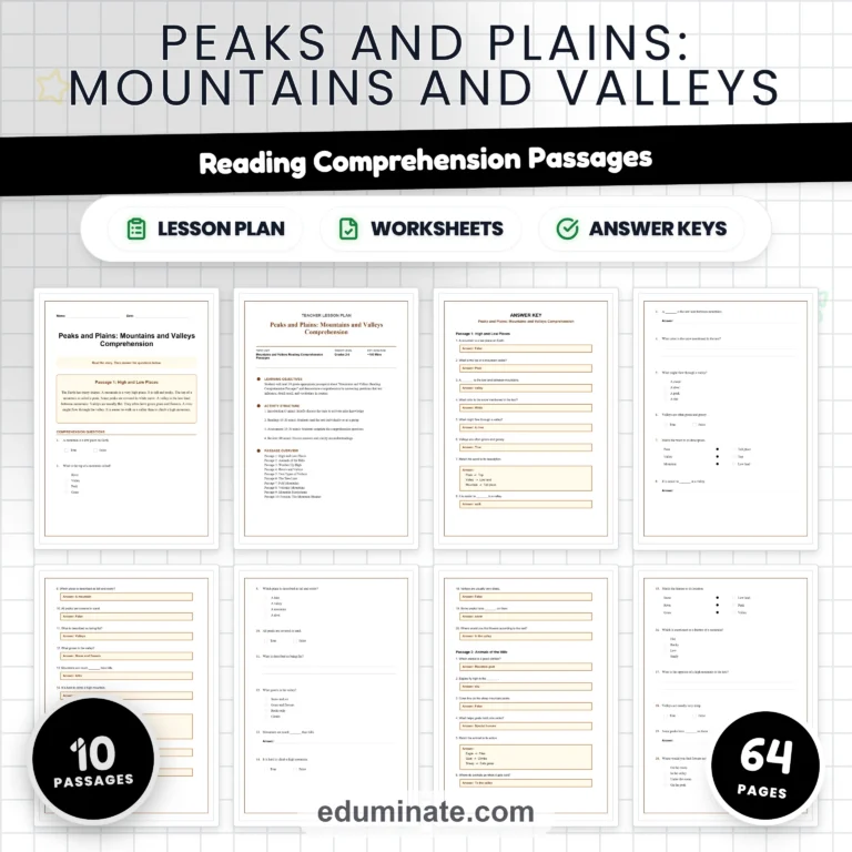 Earth Science Worksheets Bundle | Volcanoes, Earthquakes, Rivers and Rocks cover 4