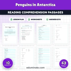 Polar Regions Reading Comprehension Bundle | Arctic, Penguins, Glaciers and Icebergs page 3