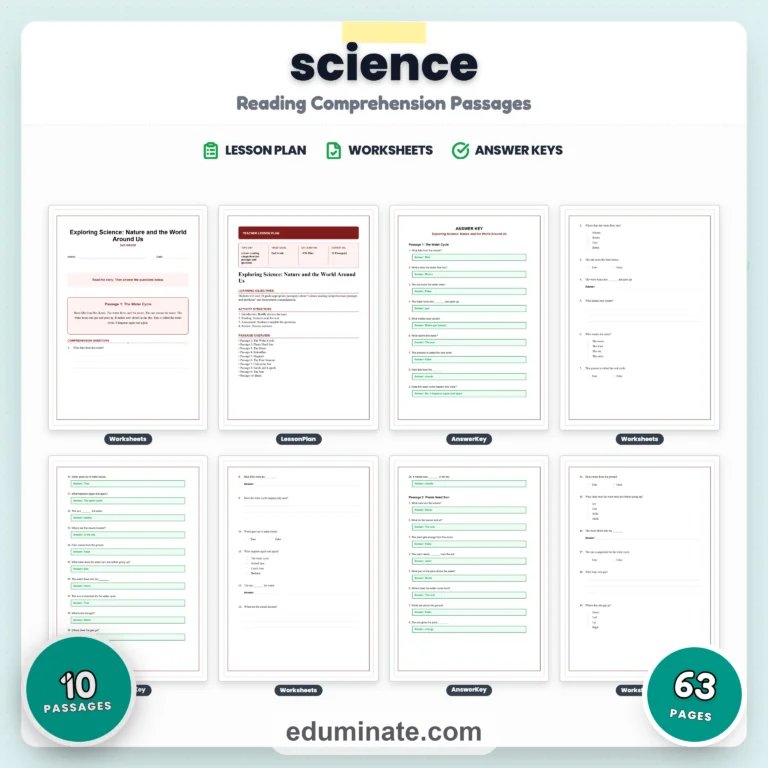 Science Reading Mega Bundle | Passage Packs on Animals, Earth and Energy cover 6