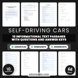 Transportation Reading Passages Bundle | Flying Taxis, Maglev Trains and Self-Driving Cars page 7