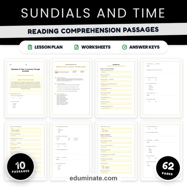 Science Worksheets Bundle | Elementary Science Passages for Grades 2 to 4 cover 5