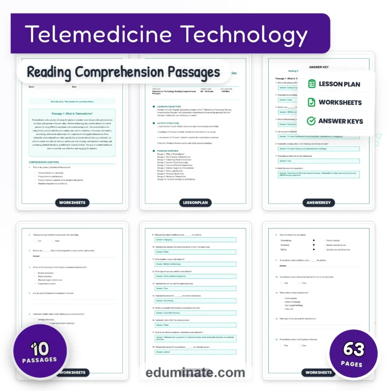 Middle School Worksheets Bundle | Grammar and Reading Packs, Grades 6-8 cover 2