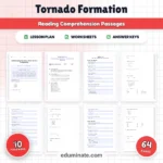 Tornado Formation Reading Comprehension Passages Worksheets 3rd-7th Grade cover
