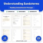 Sandstorms Reading Comprehension Passages Desert Weather Worksheets 2nd 8th cover