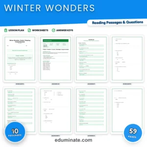 Winter Reading Comprehension Bundle | Winter Passages for Grades 1 to 5 page 2