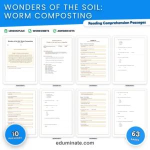 Pollution Worksheets Bundle | Recycling, Clean Water and Environment Passages page 5